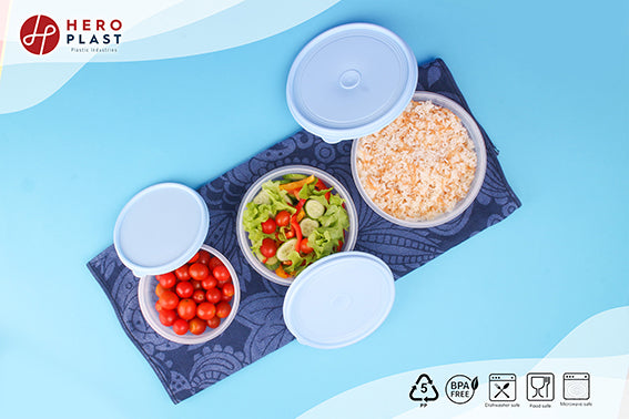 Round fridge container Set (3)