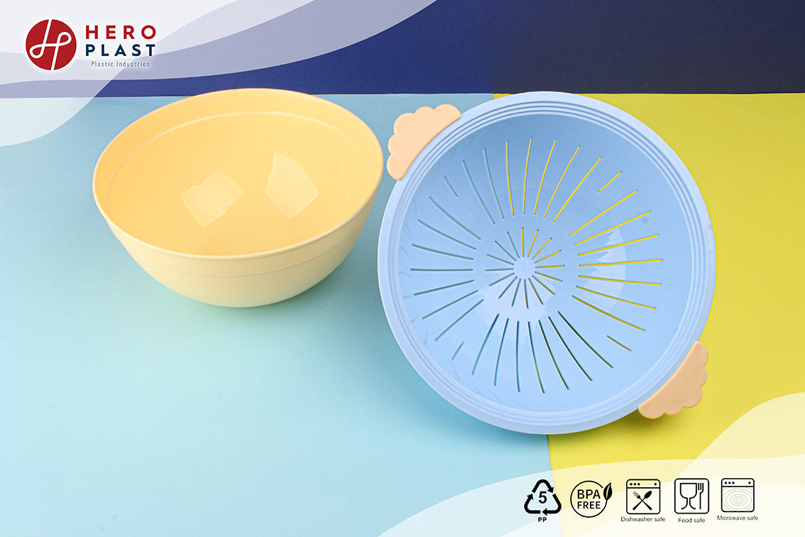 Set of bowl + strainer