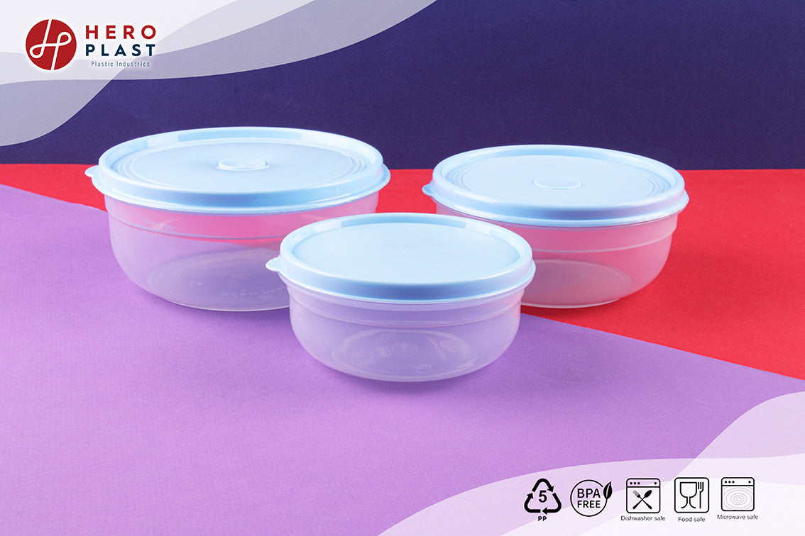 Round fridge container Set (3)