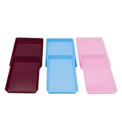 Set of 3 Large + 3 Small square plates