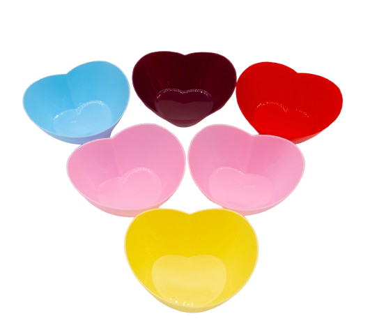 Set of 6 Heart-Shaped Bowls
