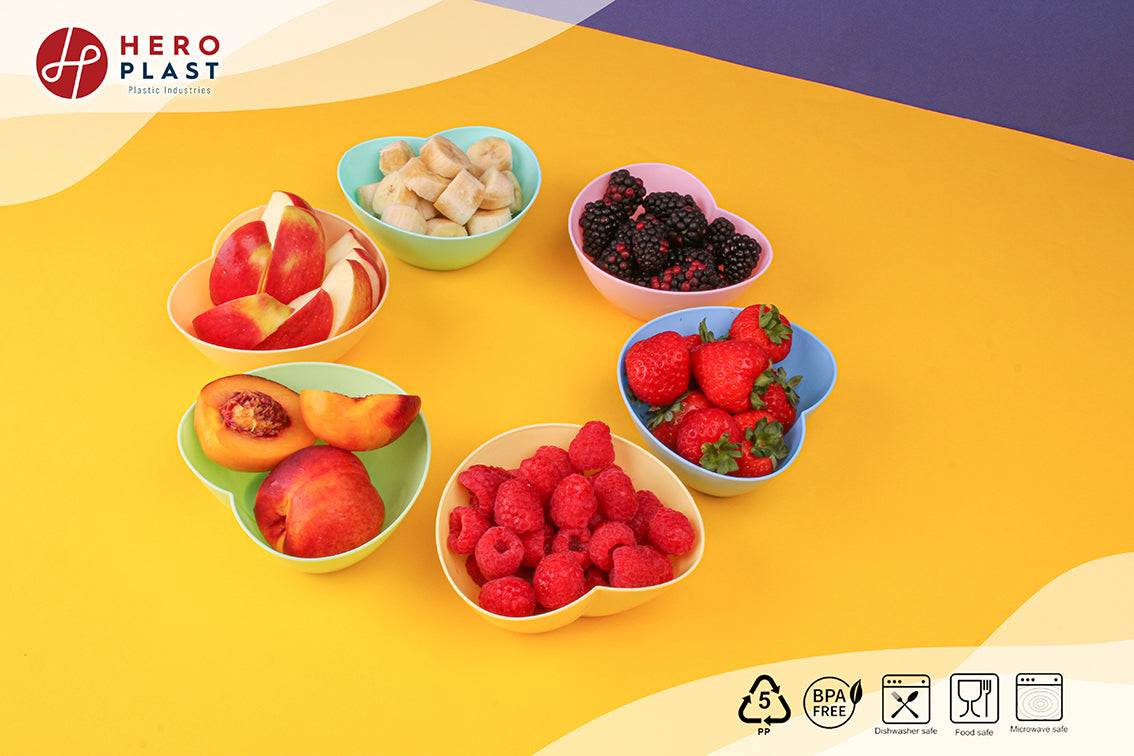 Set of 6 Heart-Shaped Bowls