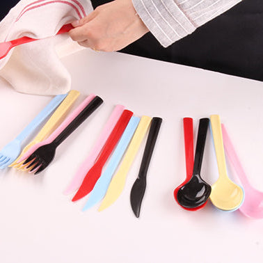 Set of 12 Spoons, knife, fork