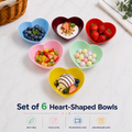 Set of 6 Heart-Shaped Bowls (H03)