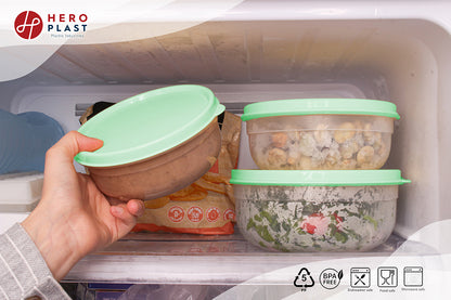 Round fridge container Set (3)
