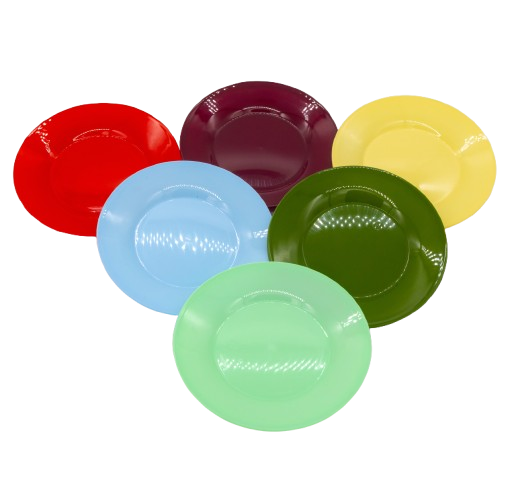 6 Small Cake Plates