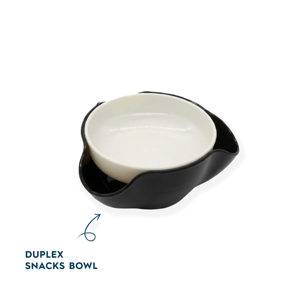 Duplex snacks bowl