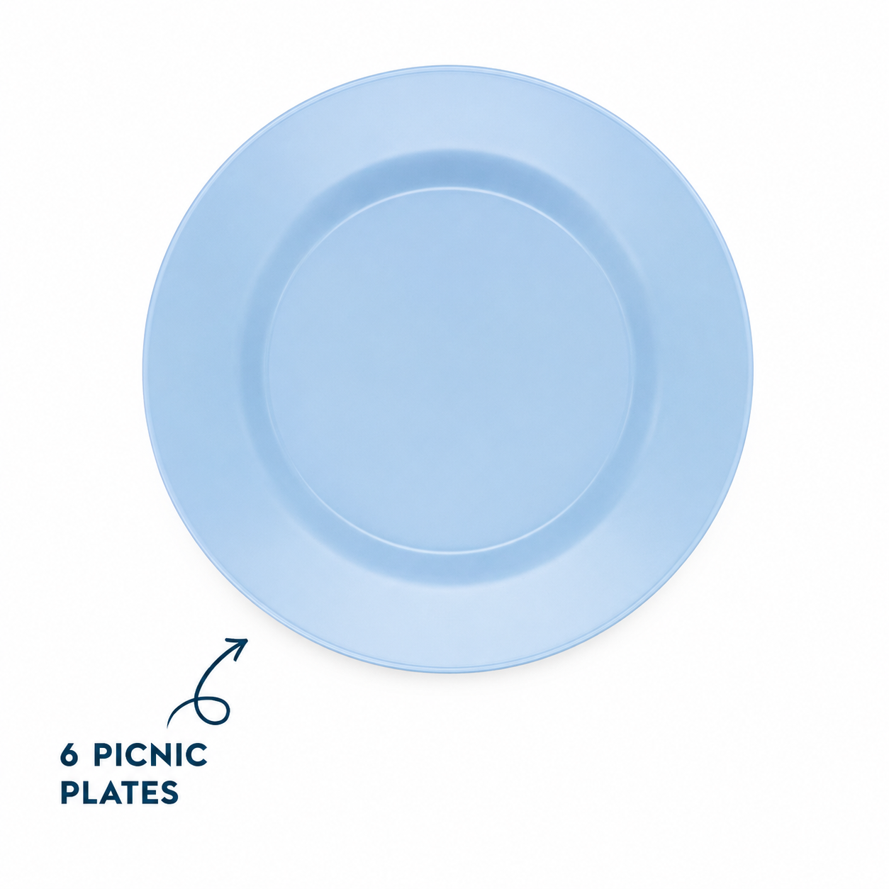 6 Small Cake Plates (K41)