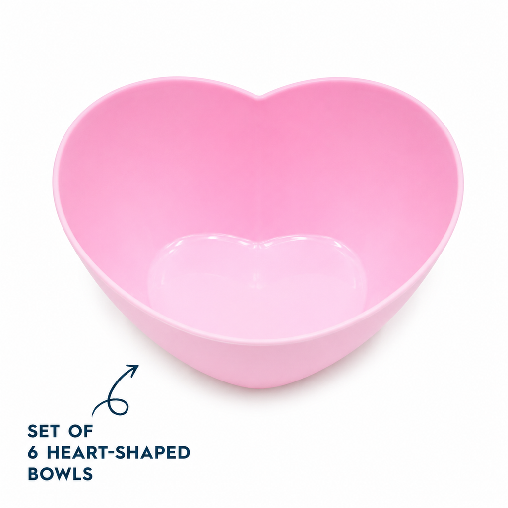 Set of 6 Heart-Shaped Bowls (H03)