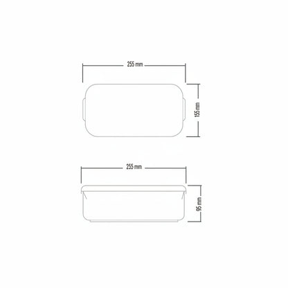 Tight lock Rectangular FOOD CONTAINER 2.5L (K73)