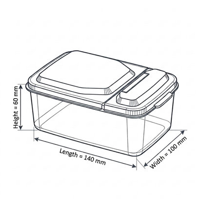 Multipurpose Small container 600 ml (k89)