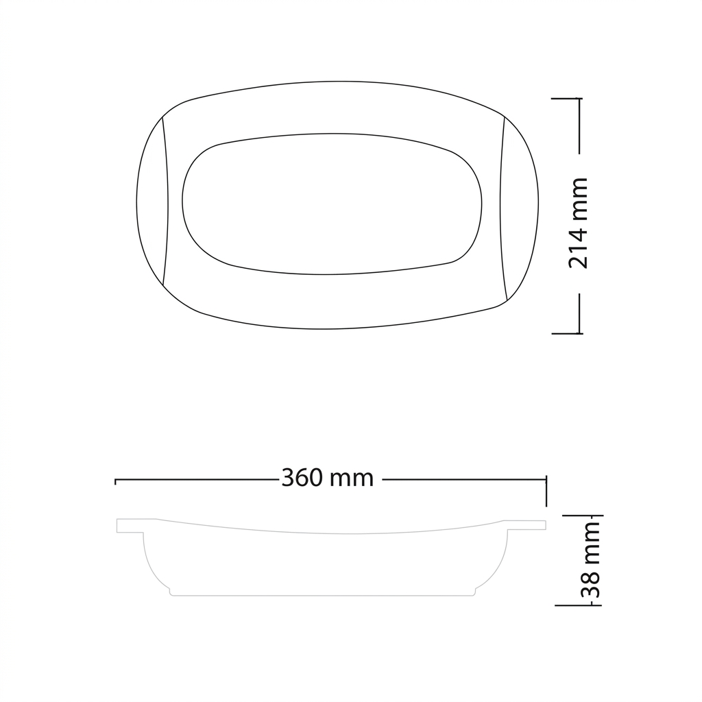 Oval Servis Tabağı