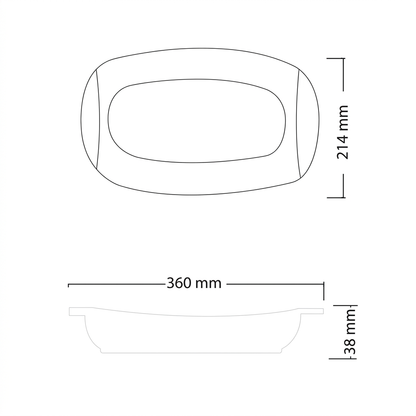 Serving Oval Plate (K30)