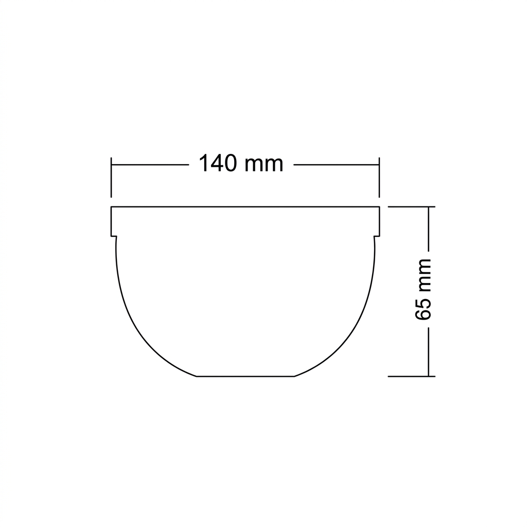 Salad bowl & six small bowls translucent