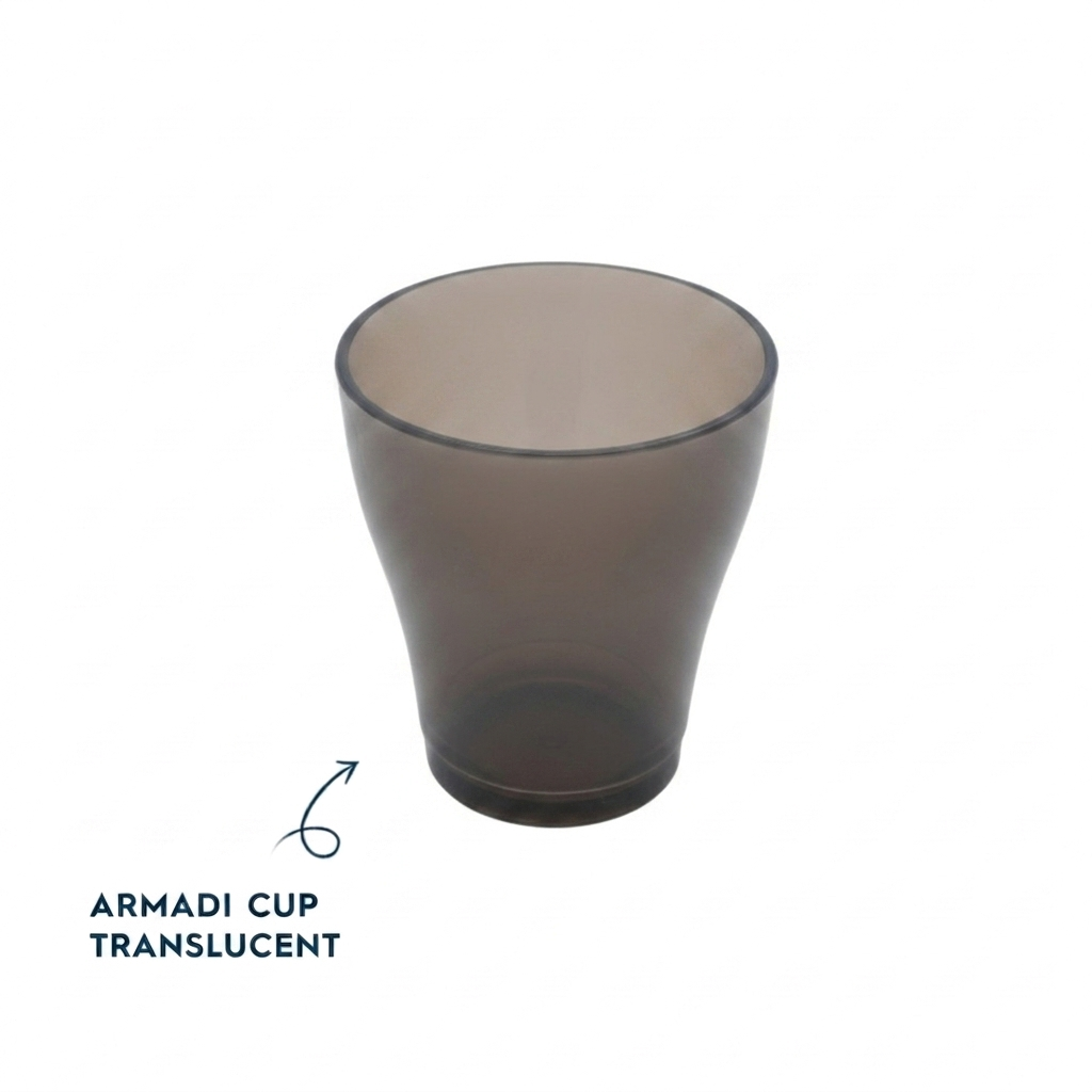 Armadi bardağı yarı saydam