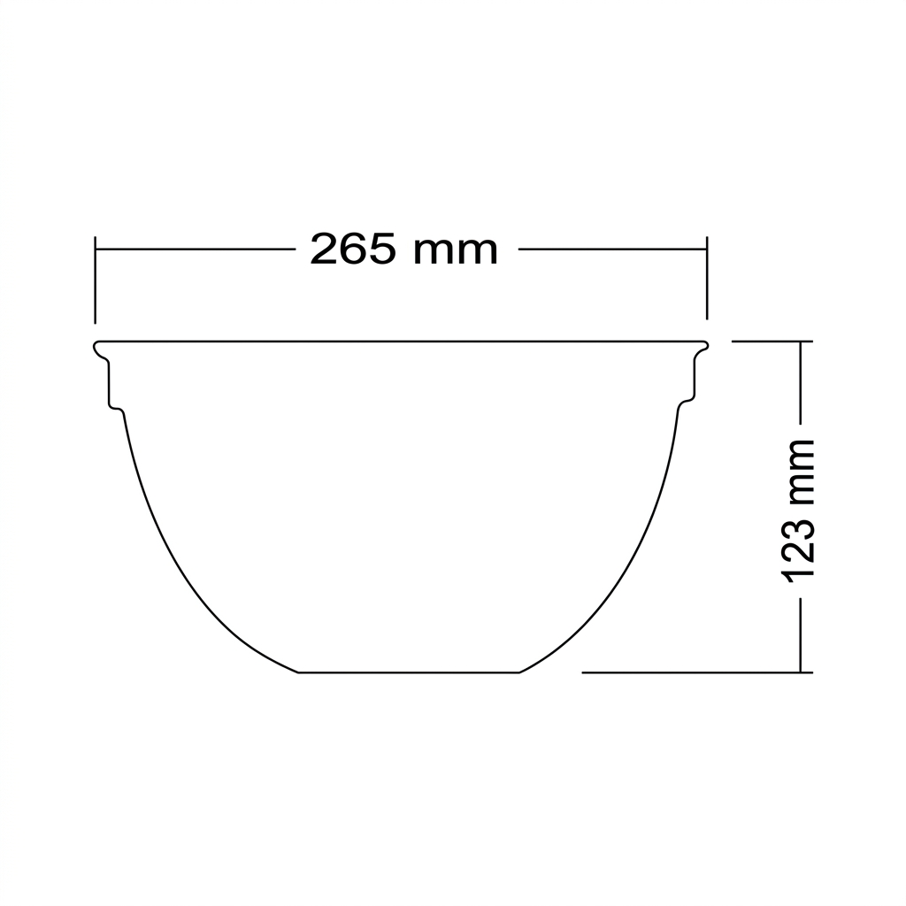 Salad bowl & six small bowls translucent