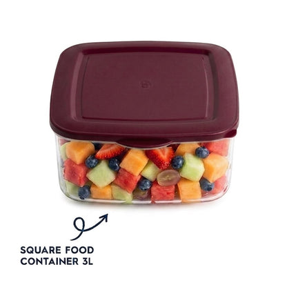 Square FOOD CONTAINER 3L (K72)