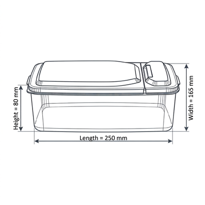 Multipurpose Large storage container 2500 ml (K87)