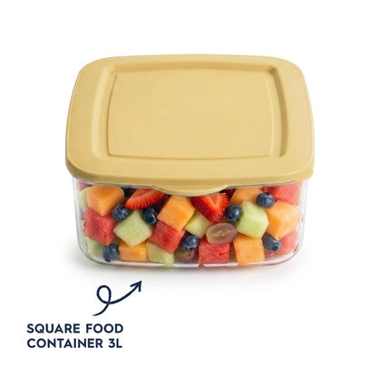 Square FOOD CONTAINER 3L (K72)